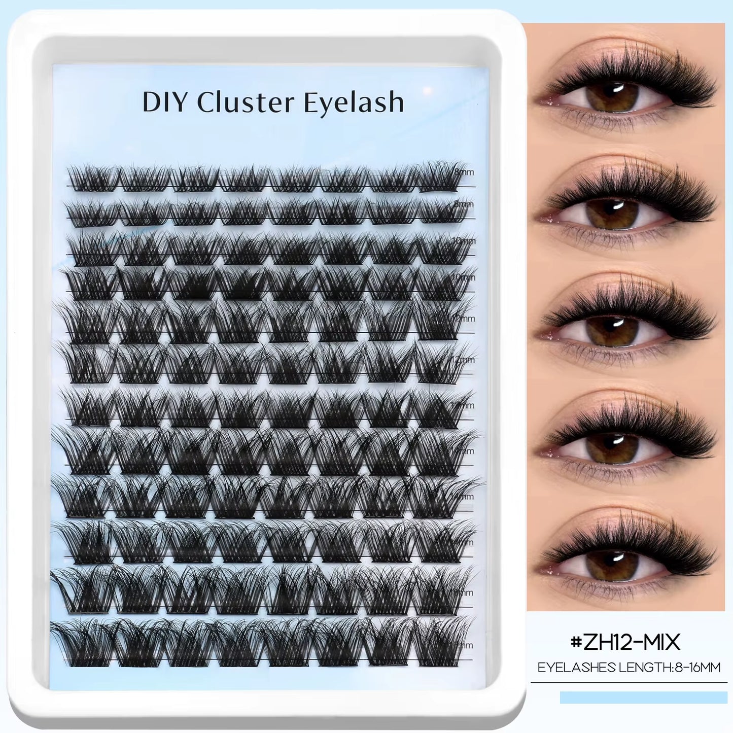 Lashes Clusters Faux Mink Lashes Eyelash Extension Voluminous Fluffy Wispy Cat Eyelashes Eyelashes Clusters Makeup