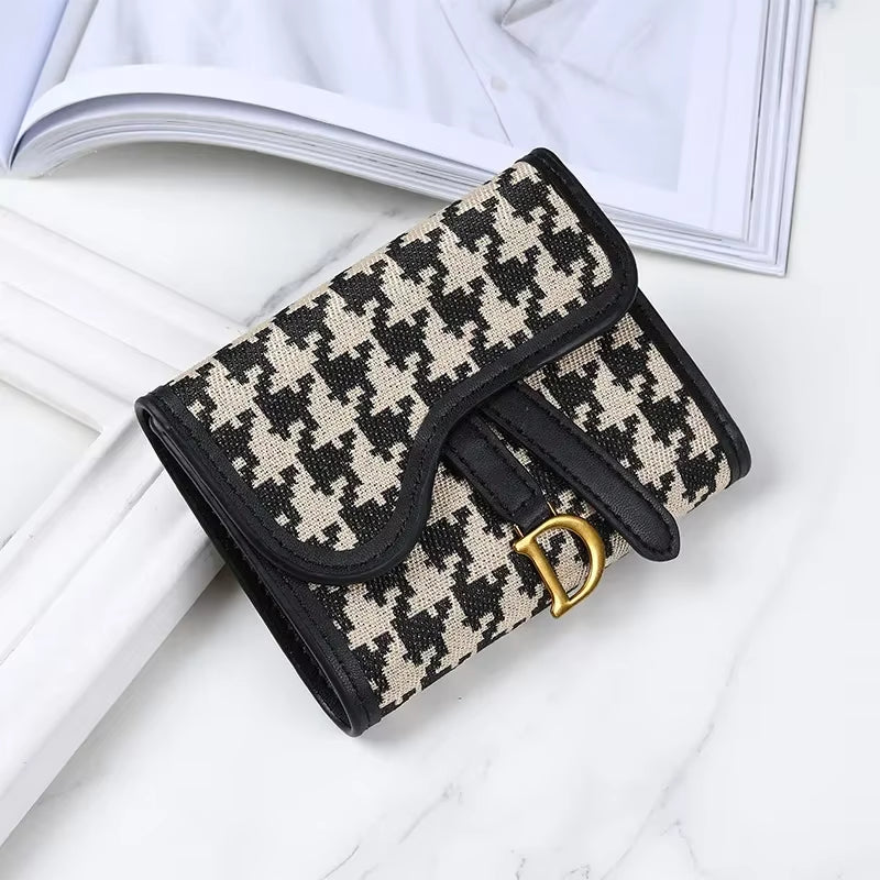 Vintage Style Women'S Wallet New Model D-Clip Coin Purse Multi-Functional Large Capacity Trade Cross-Border Coin Card Holder