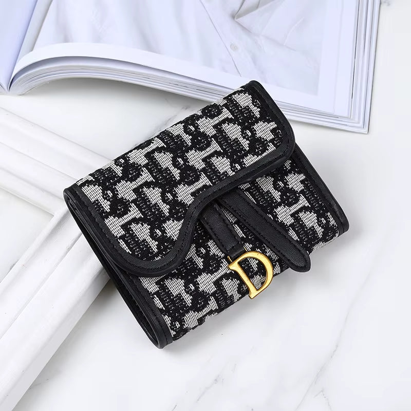 Vintage Style Women'S Wallet New Model D-Clip Coin Purse Multi-Functional Large Capacity Trade Cross-Border Coin Card Holder