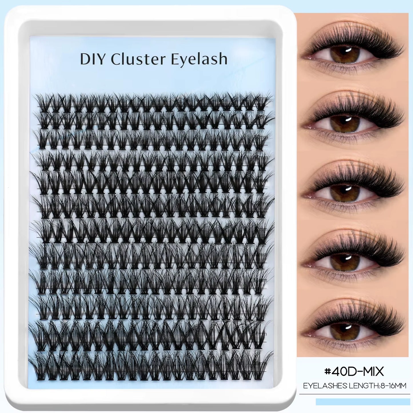 Lashes Clusters Faux Mink Lashes Eyelash Extension Voluminous Fluffy Wispy Cat Eyelashes Eyelashes Clusters Makeup