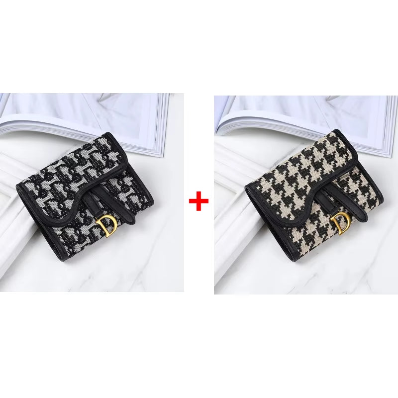 Vintage Style Women'S Wallet New Model D-Clip Coin Purse Multi-Functional Large Capacity Trade Cross-Border Coin Card Holder