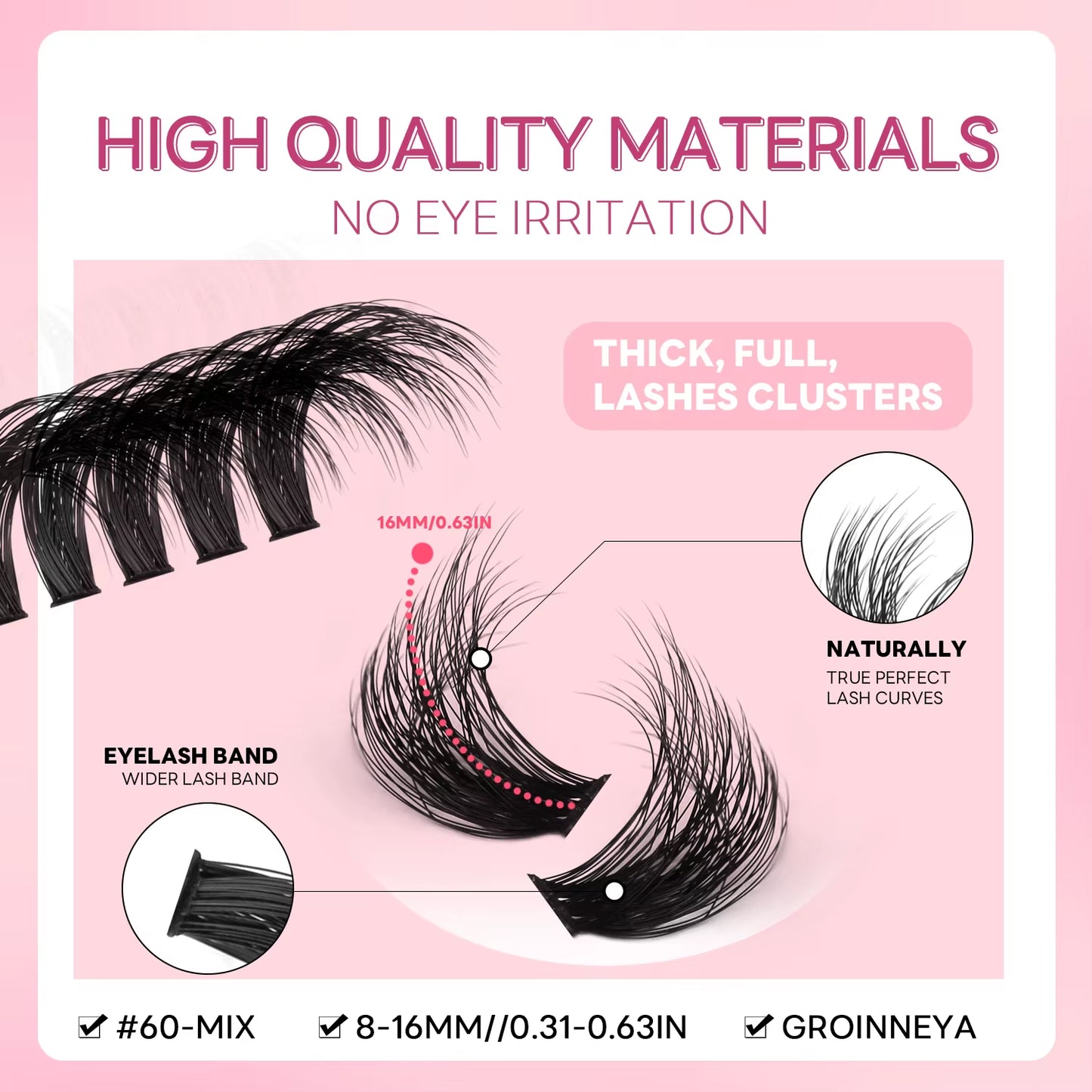 Lashes Clusters Faux Mink Lashes Eyelash Extension Voluminous Fluffy Wispy Cat Eyelashes Eyelashes Clusters Makeup