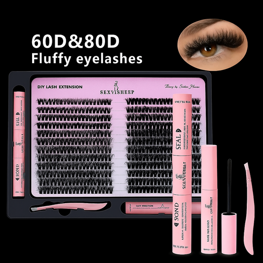 Luxury DIY Lash Extension Kit – Glue, Seal & Tweezers Included