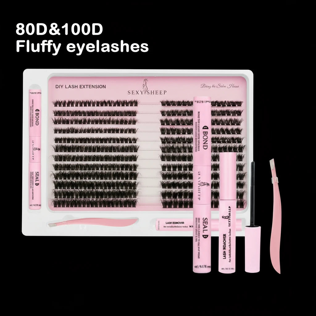 Luxury DIY Lash Extension Kit – Glue, Seal & Tweezers Included