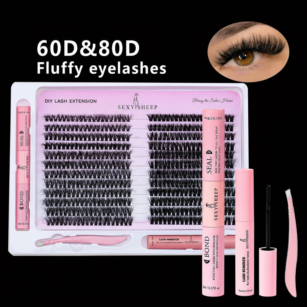 Luxury DIY Lash Extension Kit – Glue, Seal & Tweezers Included