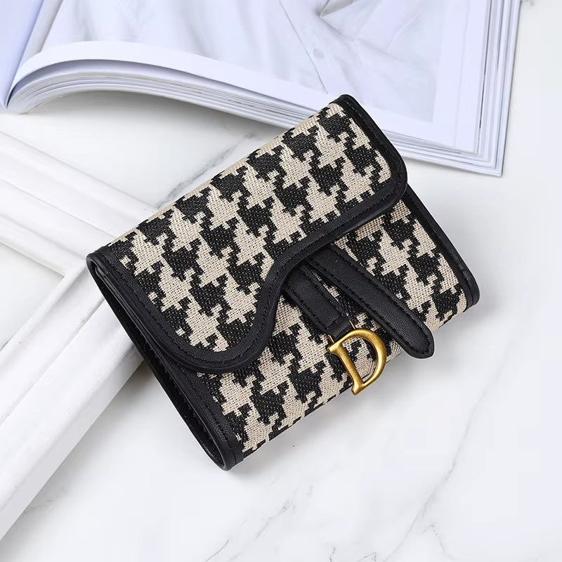 Vintage Style Women'S Wallet New Model D-Clip Coin Purse Multi-Functional Large Capacity Trade Cross-Border Coin Card Holder