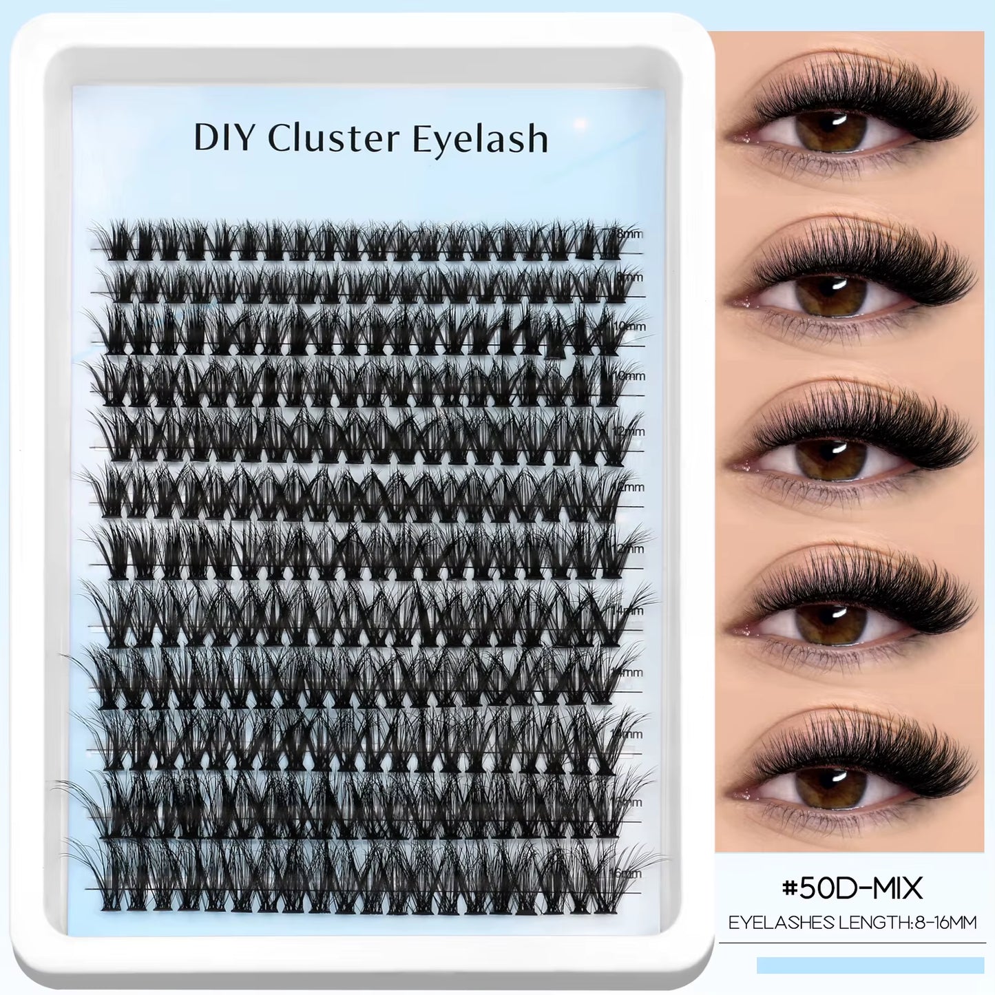 Lashes Clusters Faux Mink Lashes Eyelash Extension Voluminous Fluffy Wispy Cat Eyelashes Eyelashes Clusters Makeup