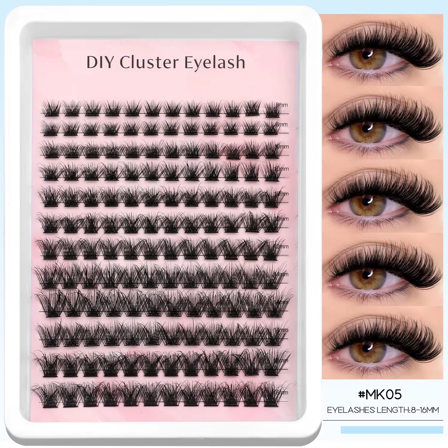 Lashes Clusters Faux Mink Lashes Eyelash Extension Voluminous Fluffy Wispy Cat Eyelashes Eyelashes Clusters Makeup