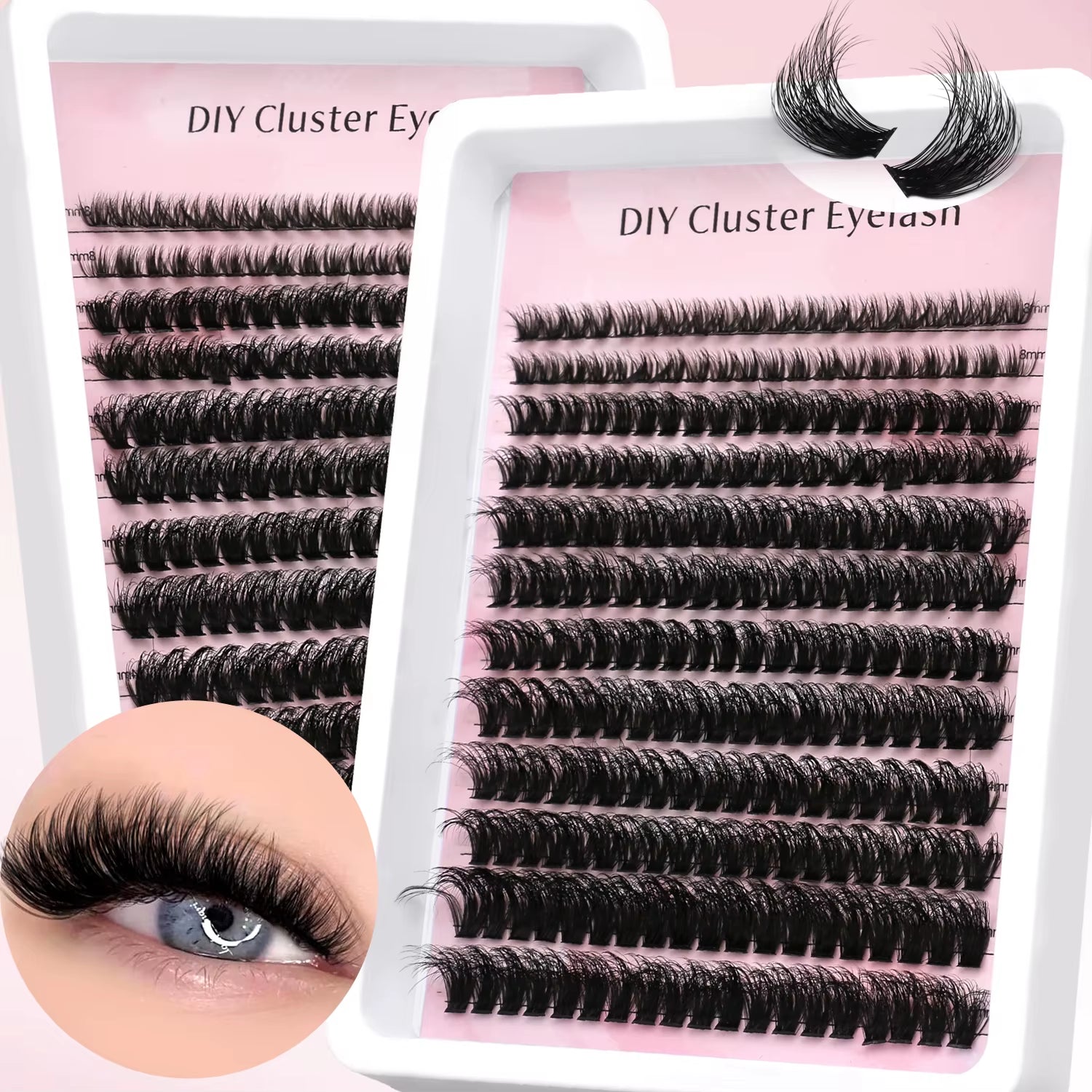 Lashes Clusters Faux Mink Lashes Eyelash Extension Voluminous Fluffy Wispy Cat Eyelashes Eyelashes Clusters Makeup
